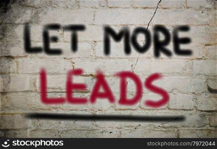 Let More Leads Concept