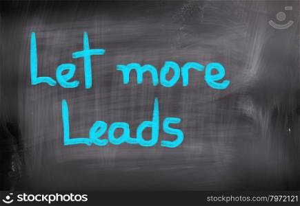 Let More Leads Concept