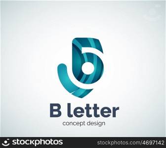 letter concept logo template, abstract business icon