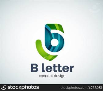 letter concept logo template, abstract business icon