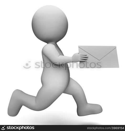 Letter Message Meaning Illustration Contact And Emailing 3d Rendering
