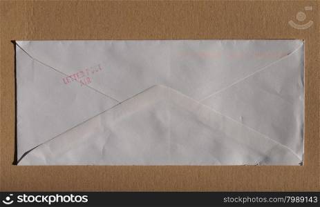 Letter post air. Letter post air stamp on a letter envelope