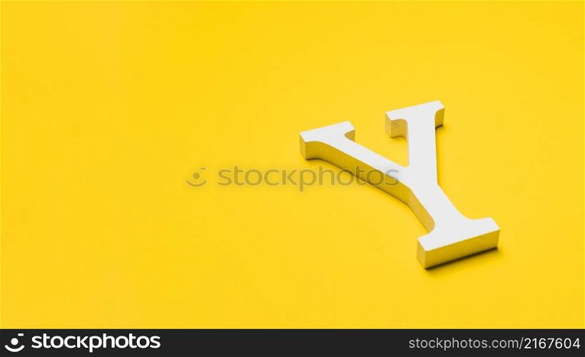 letter y floor with copyspace