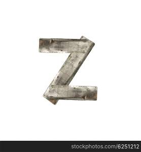 Letter Z on white