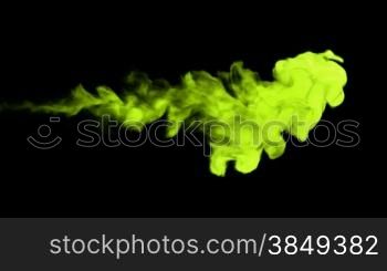 Lettuce green smoke spray. Alpha channel is included