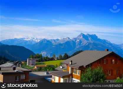 Leysin in Alps at Ormont Dessus in Switzerland. Leysin in Alps at Ormont Dessus in Switzerland Swiss