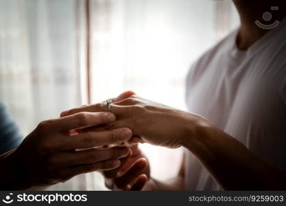 LGBT couples have shown their love for each other by wearing engagement rings. to confirm that they will live together forever