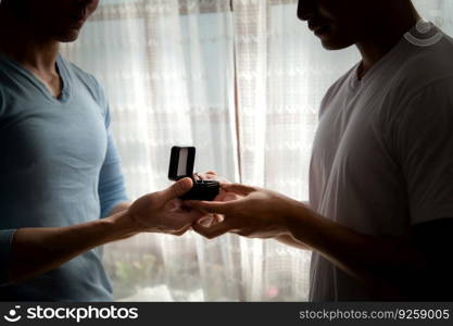 LGBT couples have shown their love for each other by wearing engagement rings. to confirm that they will live together forever