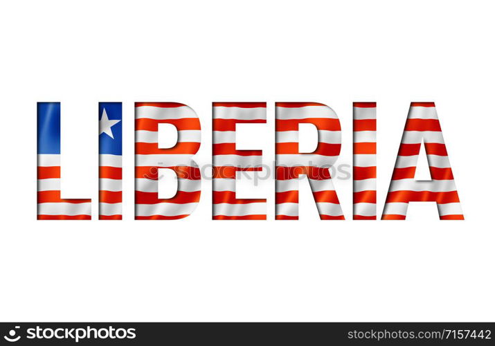 liberian flag text font. liberia symbol background. liberian flag text font