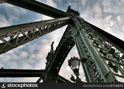 Liberty bridge over the River Danube, Budapest