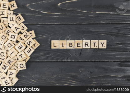 liberty word wooden background . Resolution and high quality beautiful photo. liberty word wooden background . High quality and resolution beautiful photo concept