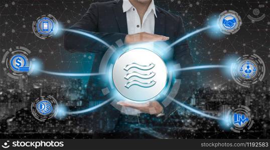 Libra cryptocurrency coin newly introduced to world digital money economy. Libra was reported to be used for electronic payment on many partner internet website.