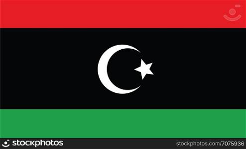 libya Flag for Independence Day and infographic Vector illustration.