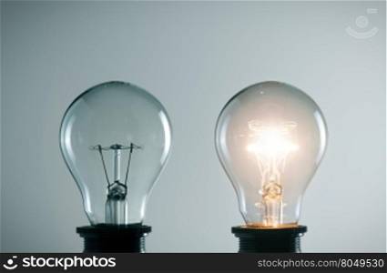 lidea concept with light bulbs