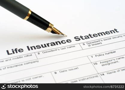 Life insurance statement