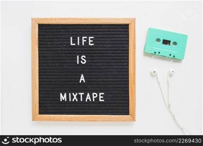 life is mixtape lettering board