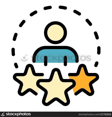 Life skills icon. Outline life skills vector icon color flat isolated. Life skills icon color outline vector