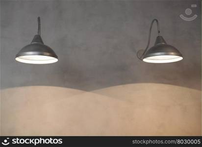 light and shadow on the wall lamp