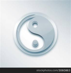 light background with a yin yang symbol