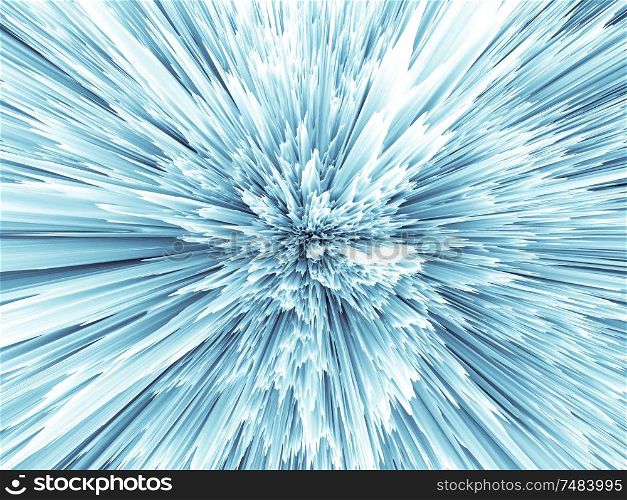 Light blue backdrop of radial texture explosion for dynamic projects