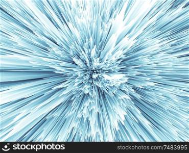 Light blue backdrop of radial texture explosion for dynamic projects