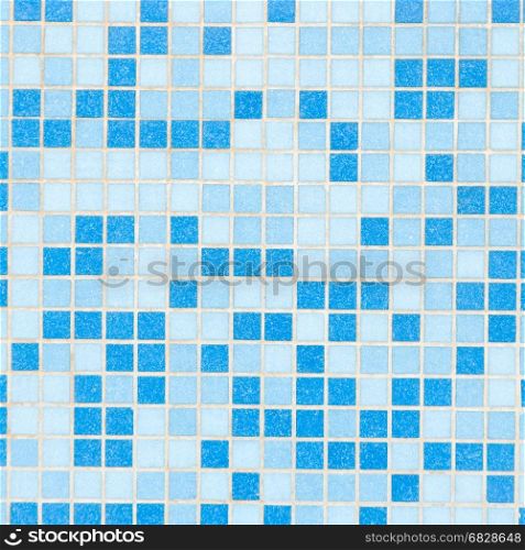 Light blue ceramic tile on the floor