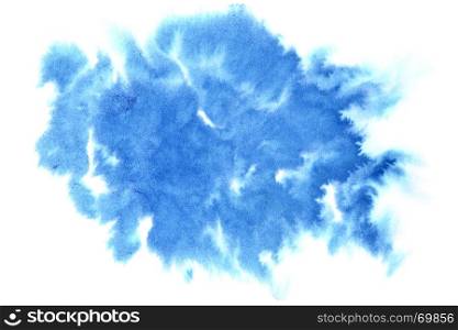 Light blue ink stain - abstract background