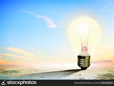 Light bulb and nature