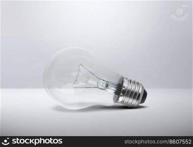 Light bulb in room studio for advertising