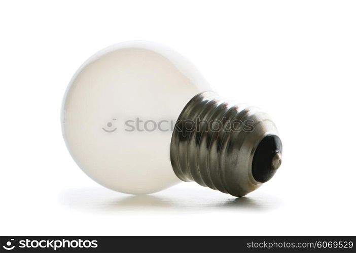 Light bulb isolated on the white background