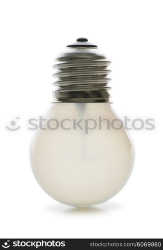 Light bulb isolated on the white background