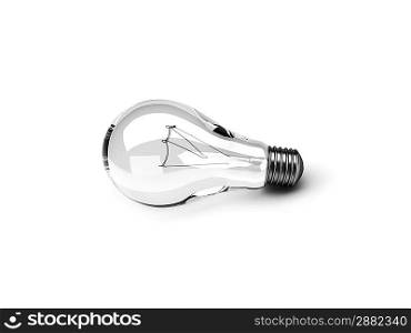 light bulb isolated on white