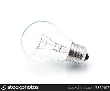 Light bulb isolated on white