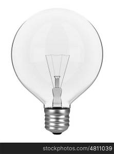 light bulb isolated on white background. 3d illustration