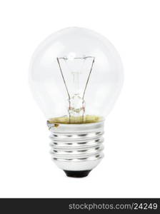 Light bulb isolated on white, Realistic photo image