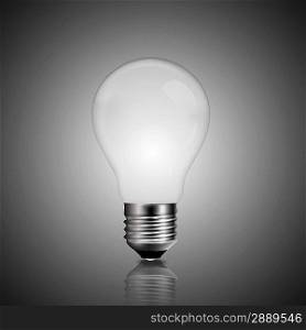 light bulb over grey backgrounds, abstract backgrounds