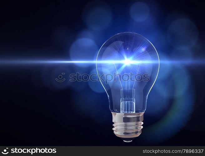 Light bulb with flash of light