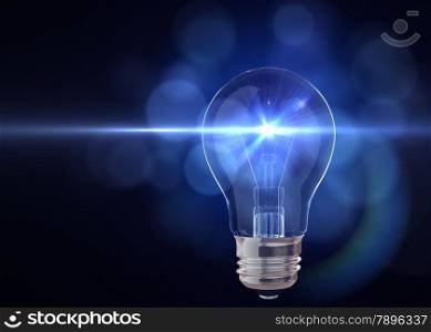 Light bulb with flash of light