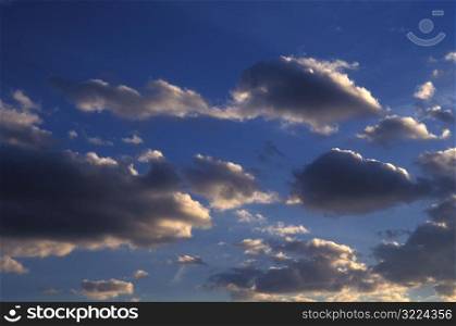 Light Clouds In A Clear Blue Sky