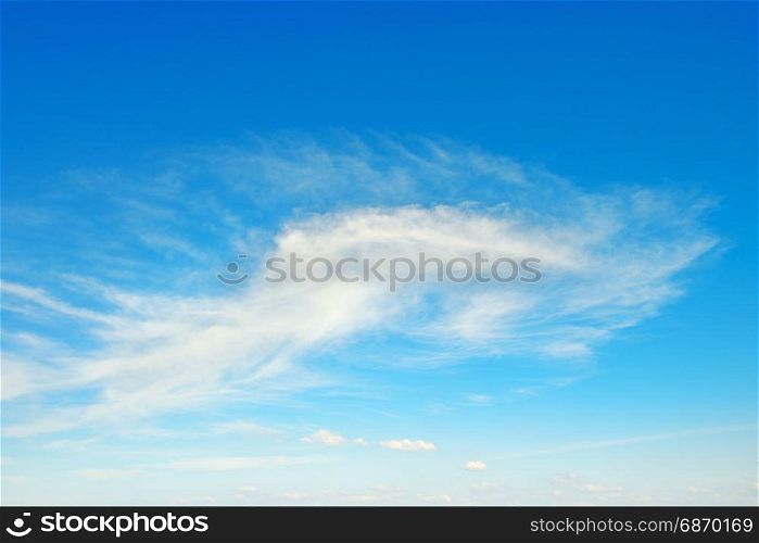 Light clouds in the beautiful blue sky