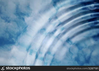 light clouds in the blue sky