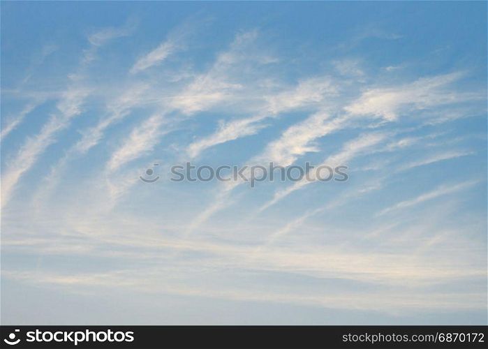 Light clouds in the blue sky