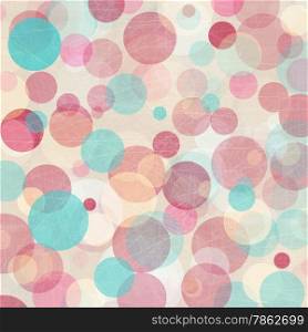 Light Colored Blue - Pink Abstract Circles Background