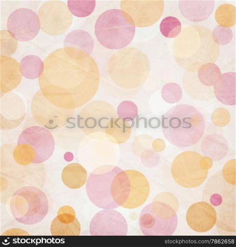 Light Colored Pink - Orange Abstract Circles Background
