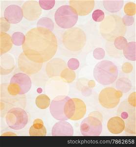 Light Colored Pink - Orange Abstract Circles Background