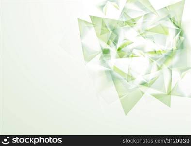 Light green background with abstract shapes. Vector eps 10