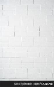 Light grey brick wall. Light grey brick wall background