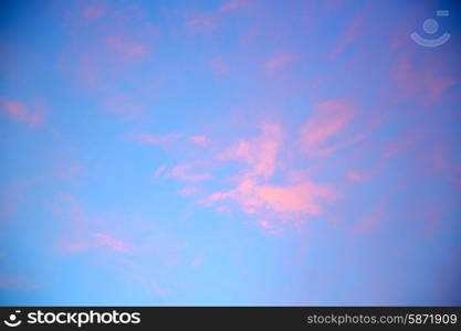 light in the blue sky white soft clouds and abstract background