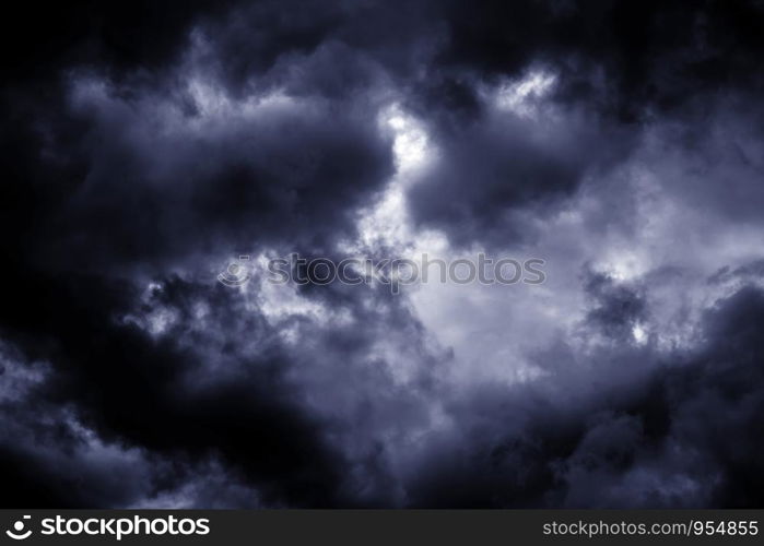 Light in the Dark and Dramatic Storm Clouds