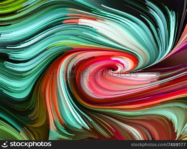 Light Interaction. Wallpaper Paint series. Abstract arrangement of colorful background lines suitable for projects on art, design, creativity and imagination